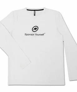 Assos Langarmshirt "Sponsor Yourself" Weiss | Starcycles.de