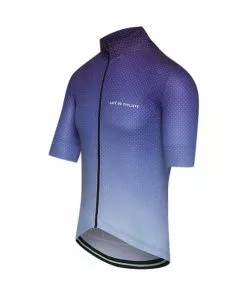 Café Du Cycliste Fleurette Shaded Kurzarmtrikot Purple - Blue