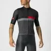 Castelli A BLOCCO Jersey Kurzarmtrikot Black/Red-Dark Gray