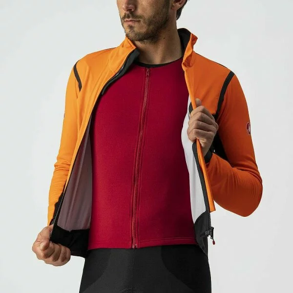 Castelli Alpha Ros2 Jacket Brilliant Orange/Black-Pro Red – Bild 3