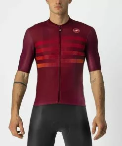 Castelli Endurance Pro Jersey Bordeaux / Red-orange