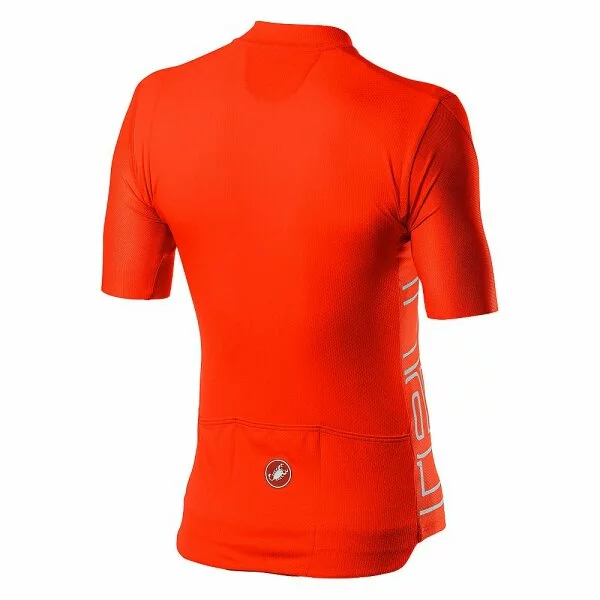 Castelli Entrata V Kurzarmtrikot Fiery Red – Bild 2