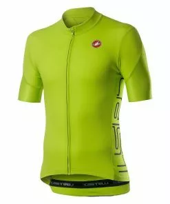 Castelli Entrata V Kurzarmtrikot Fluo Green