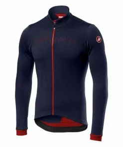 Castelli Fondo FZ Langarmtrikot Black Red