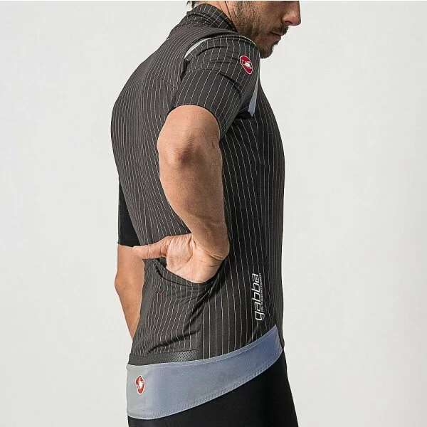 Castelli Gabba RoS Kurzarmtrikot Charcoal/pinstripe – Bild 3