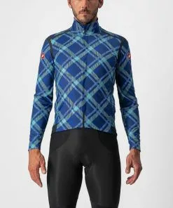 Castelli Perfetto ROS Long Sleeve Langarmtrikot - Ocean Blue/malachite Green-