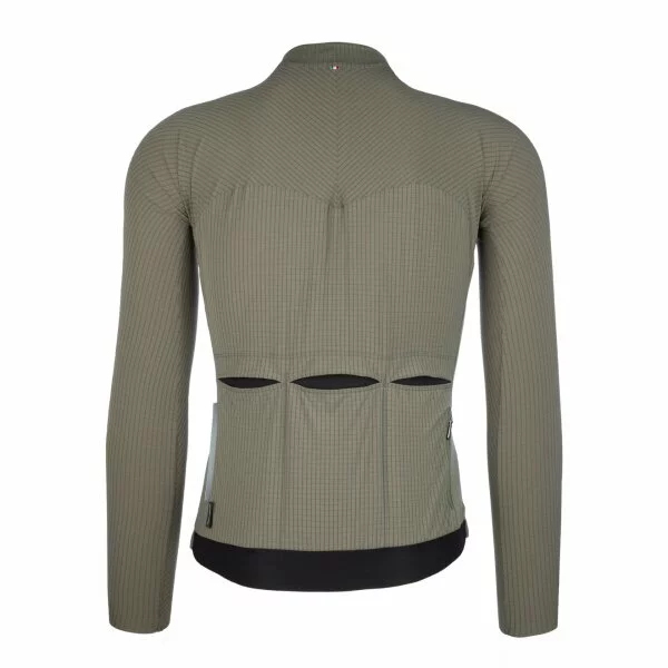 Q36.5 Long Sleeve L1 Pinstripe Langarmtrikot - Olive Green – Bild 2